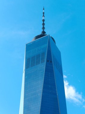 New York City, Amerika Birleşik Devletleri - 2018 Nisan: Bir Dünya Ticaret Merkezi ipucu anten