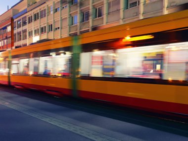 Akşam genel Tramvay hareket atış