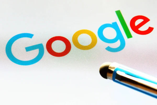 Mediolan Włochy Październik 2019 Google Ekranie Google Jest Najpopularniejszą Wyszukiwarką — Zdjęcie stockowe