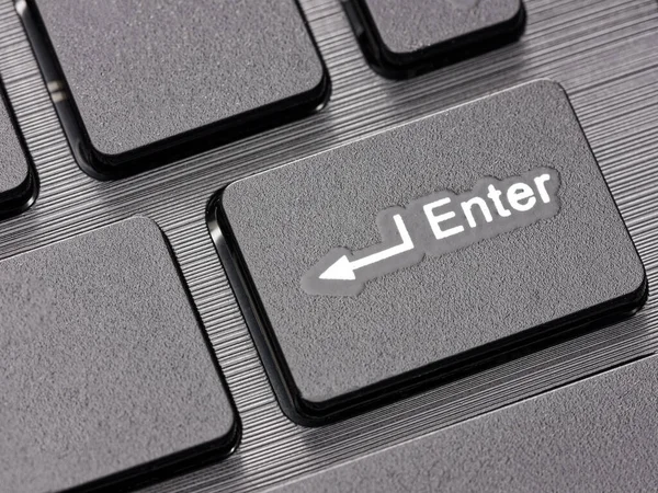 闭包在计算机键盘上输入键 — 图库照片