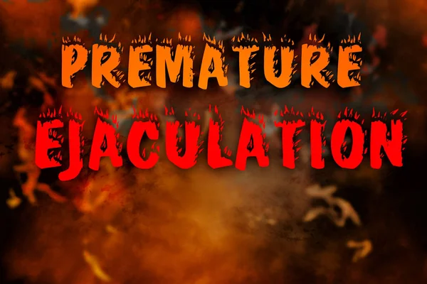 Premature Ejaculation Title Text Copy Space Background — Stock Photo, Image