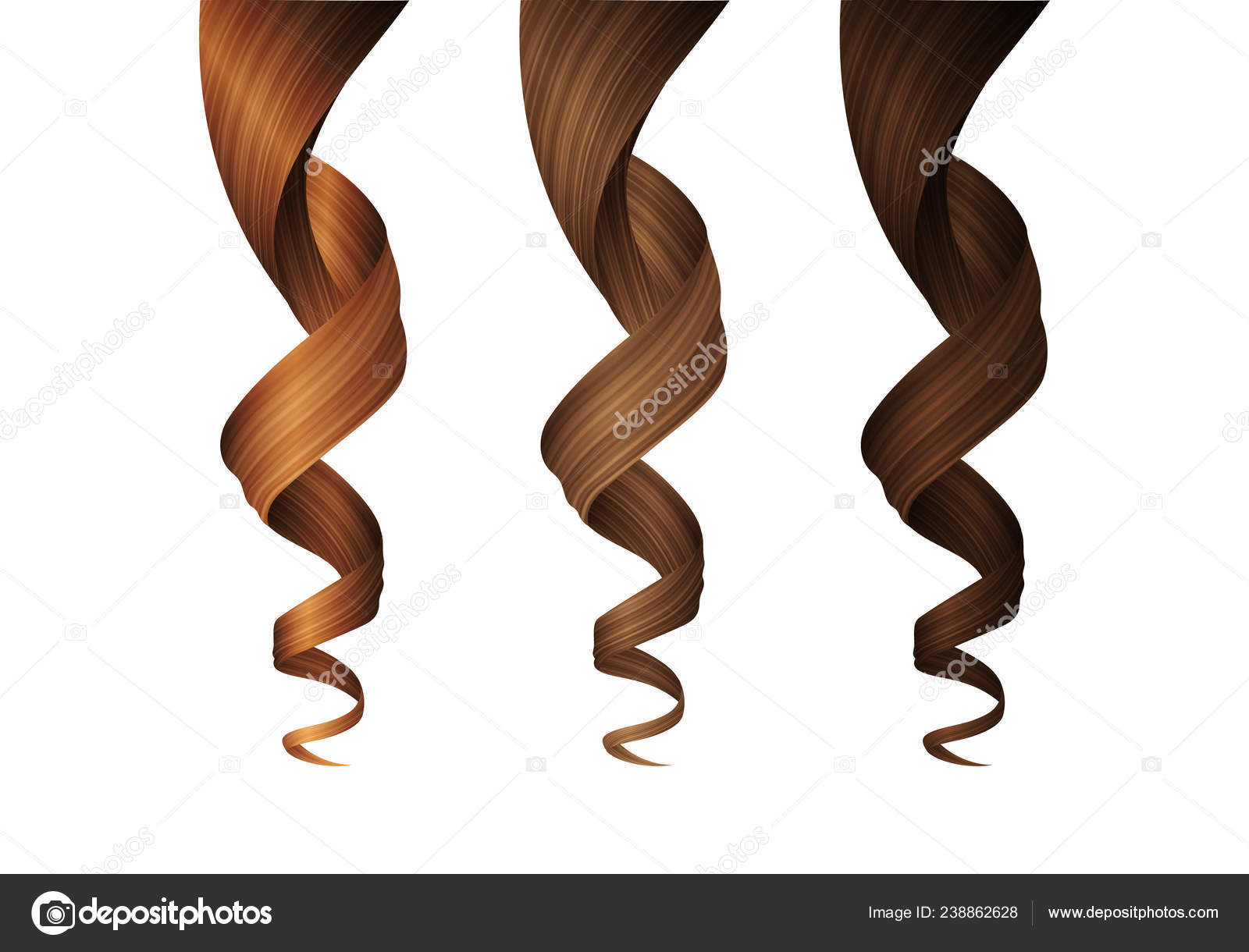 Bølget Hår Vektor