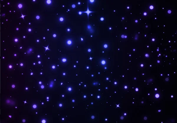 Vector Space Background with Shiny Stars. Dark Pattern with Glitter — Stok Vektör