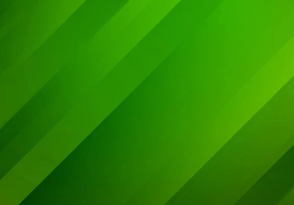 Abstrakter grüner Hintergrund mit Streifen. Vektor minimalistisches Banner. — Stockvektor