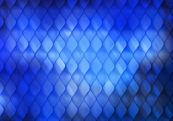 Fondo azul abstracto con escalas de brillo. Patrón de baldosas vectoriales. Textura del tema del mar — Archivo Imágenes Vectoriales