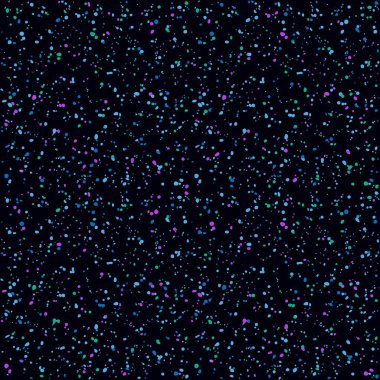 Soyut renkli noktalı Seamless modeli. Vektör konfeti gürültü arka plan. Doku rastgele lekeleri ile