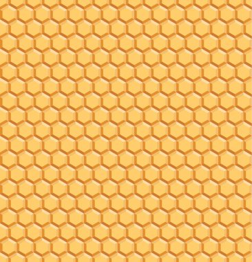 Sarı geometrik petek Seamless modeli. Vektör sonsuz arka plan ile altıgen yanarak bahislerin doğru