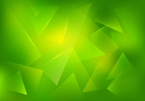 Verre cassé vectoriel fond vert et jaune. Illustration de surface fissurée par explosion, destruction avec gradient . — Image vectorielle