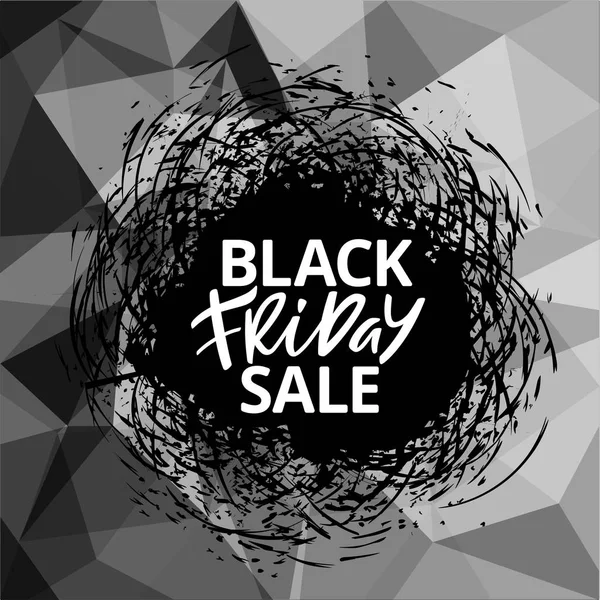 Black Friday Sale Résumé Contexte. Vector Posten dans le style Grunge — Image vectorielle