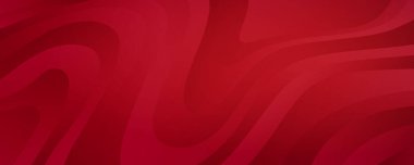 Dalgalarla Soyut Ruby Arkaplanı. Geometrik Gradyan ile Minimalist Kırmızı Desen