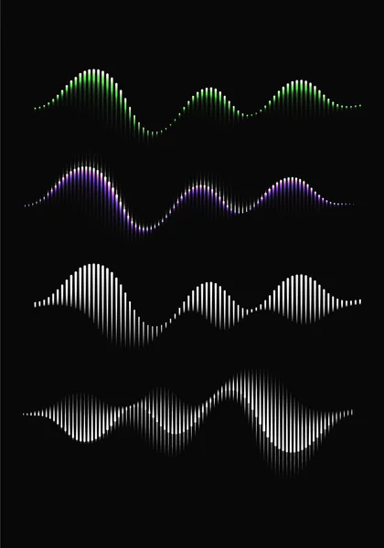 Abstract Illustration of Sound Wave Rhythm. Égaliseur vectoriel moderne — Image vectorielle