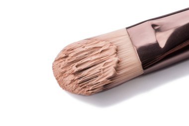 Beyaz arka plan üzerinde izole sıvı Vakfı ile fırça alıp yapmak