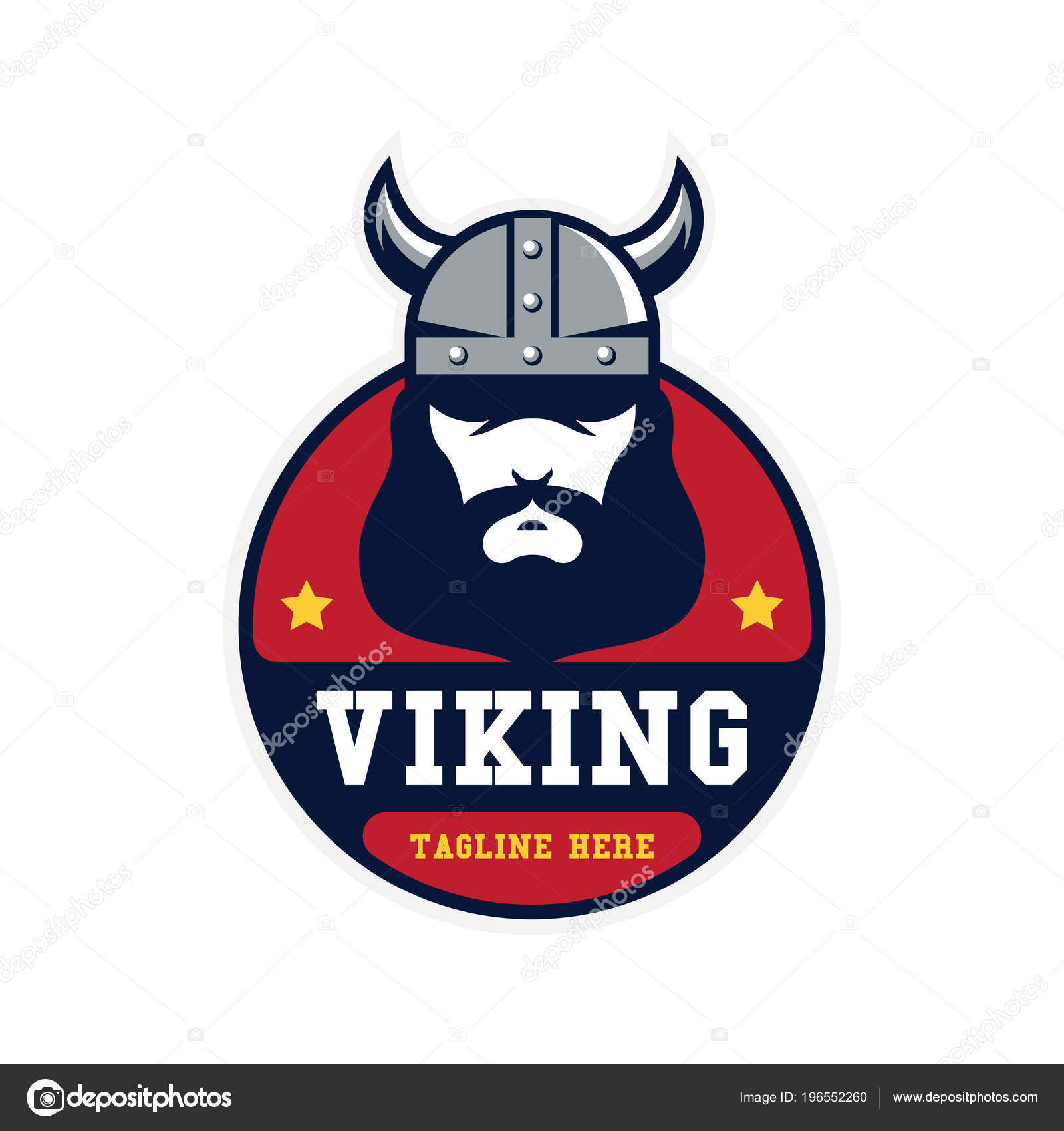 viking warrior logo design