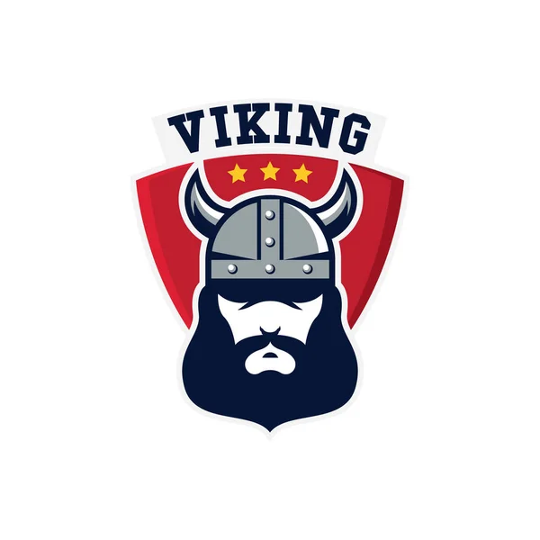 Šablona Návrhu Loga Viking Válečník — Stock fotografie