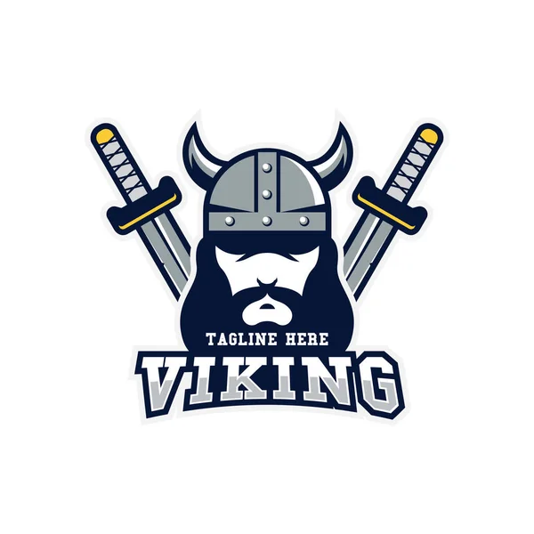 Viking warrior logo design template