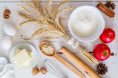 Pişirme - maddeler süt, tereyağı, yumurta, un, buğday