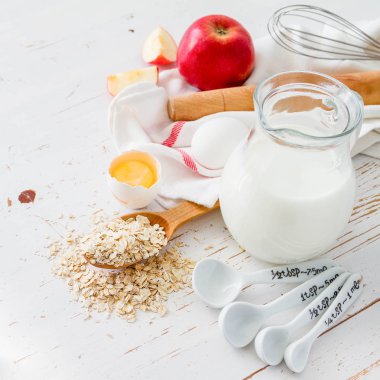 Pişirme - maddeler süt, tereyağı, yumurta, un, buğday