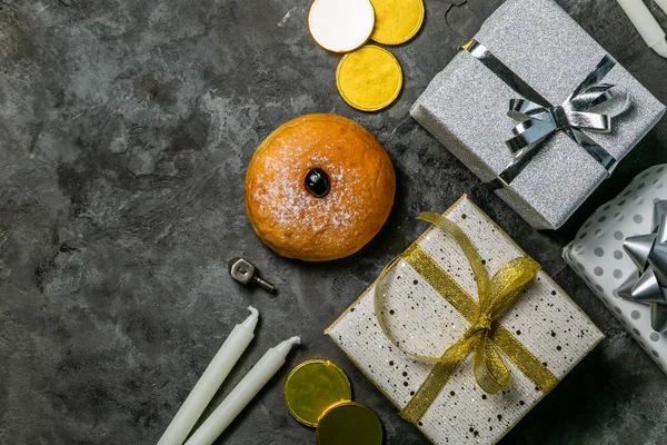 Hanukkah sembolleri — Stok fotoğraf