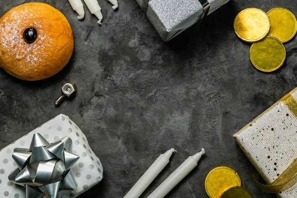 Symboler för hanukkah — Stockfoto