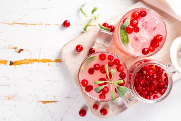 Cranberry and sage cocktail, drinking vinegar