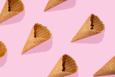 Yaratıcı düzen - dondurma koni ile yapılan desen