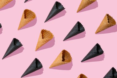 Yaratıcı düzen - dondurma koni ile yapılan desen