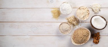 Gluten ücretsiz kavramı - alternatif un ve malzemeler