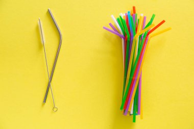 Sıfır atık kavramı - plastik paslanmaz çelik kamışa karşı