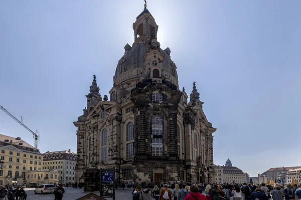 Dresden Frauenkirche. Iglesia luterana . — Foto de Stock