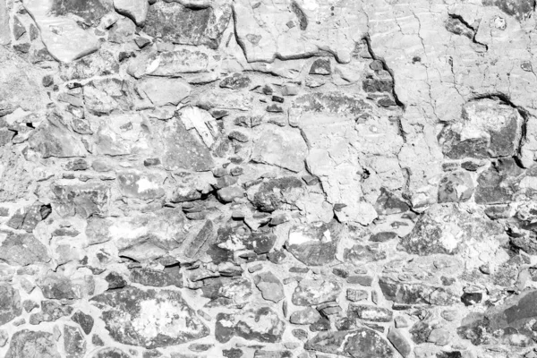 Textre van oude stenen bakstenen muur. — Stockfoto