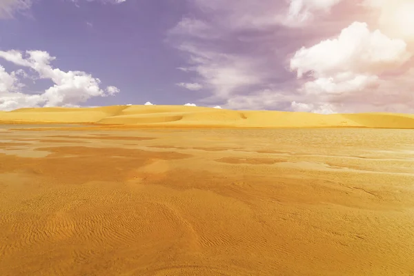 Adegan Lanskap Air Bukit Pasir Sahara Tunisia Afrika Tatooine — Stok Foto