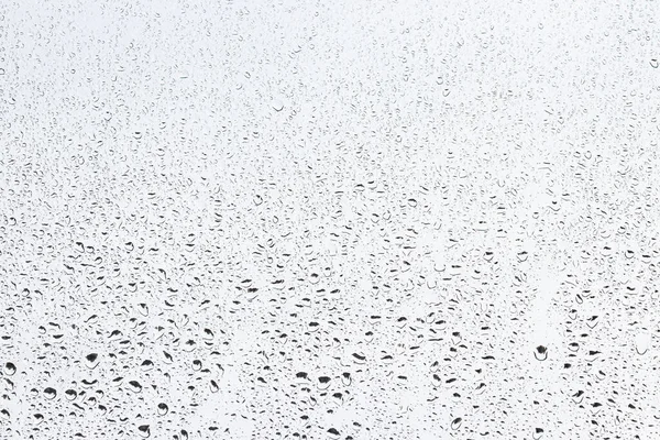 Gouttes Pluie Sur Surface Des Lunettes Fenêtre Avec Fond Gris — Photo