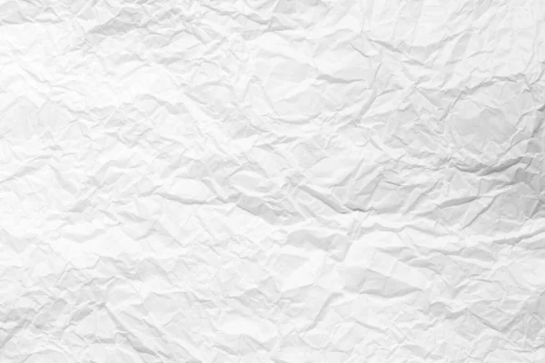 Textura Pergaminho Branco Amassado Papel Fundo Abstrato Para Design Branco — Fotografia de Stock