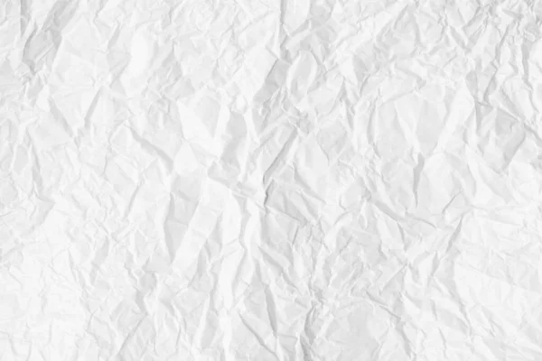 Textura Pergaminho Branco Amassado Papel Fundo Abstrato Para Design Branco — Fotografia de Stock