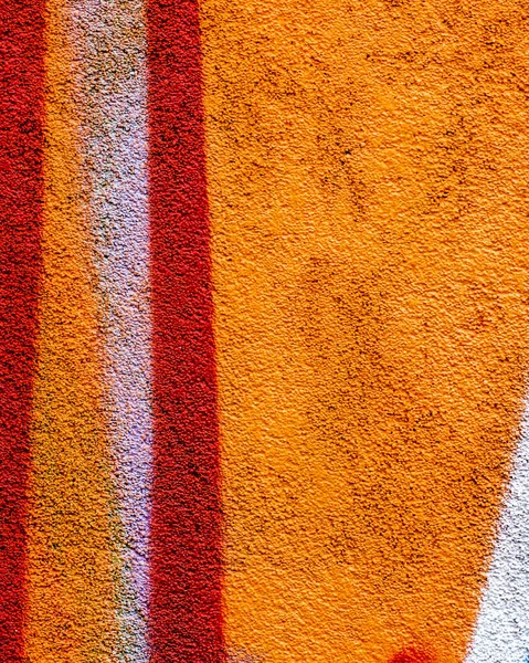 Beton Duvara Boyanmış Renkli Bir Grafiti Parçası Doku Tasarım Için — Stok fotoğraf
