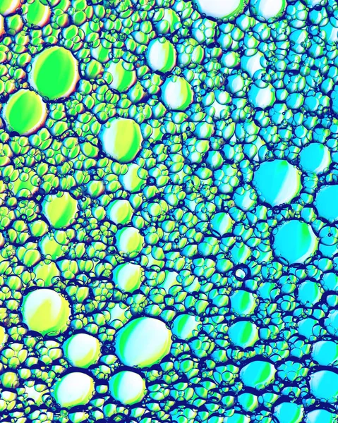 Красочные Капли Масла Воду Круги Овалы Абстрактный Яркий Фон Дизайна — стоковое фото