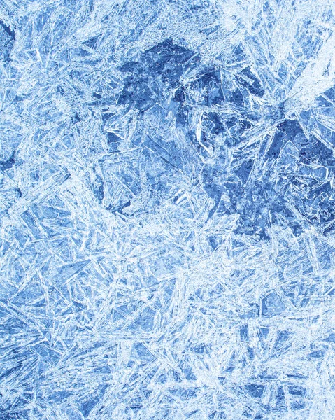 Eisbeschaffenheit Winter Abstrakter Hintergrund Von Frost Für Design Fotografierte Nahaufnahmen — Stockfoto