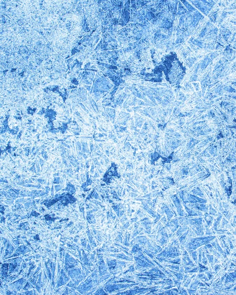 Textura Gelo Inverno Fundo Abstrato Geada Desenho Closeup Fotografado Fluxo — Fotografia de Stock