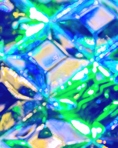 Lights Garland Reflected Crystal Glowing Texture Abstract Background Design — ストック写真