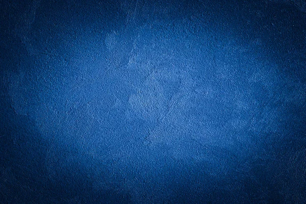 Niebieski Tynk Dekoracyjny Tekstury Winietą Streszczenie Grunge Tła Miejsca Kopiowania — Zdjęcie stockowe