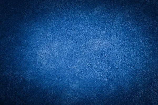 Struttura Gesso Decorativo Blu Con Vignetta Astratto Sfondo Grunge Con — Foto Stock