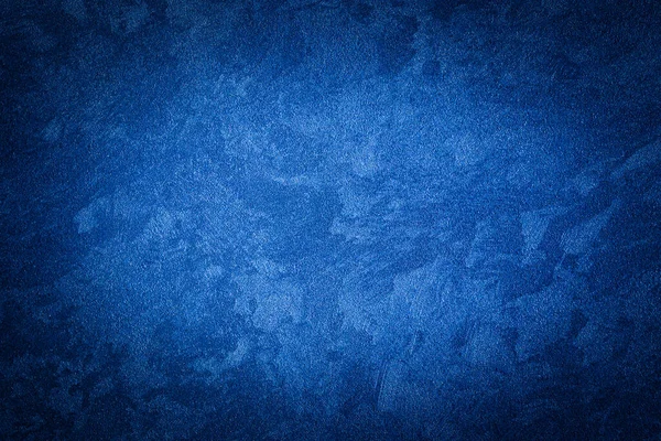Texture Plâtre Décoratif Bleu Avec Vignette Résumé Fond Grunge Avec — Photo