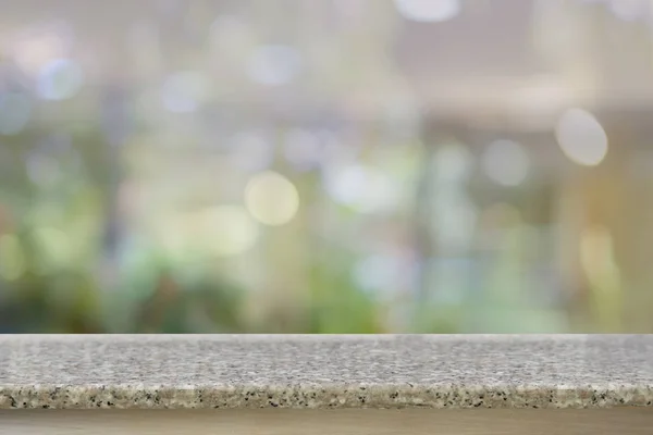 Empty Top Marble Table Abstract Background Bokeh — Stock Photo, Image