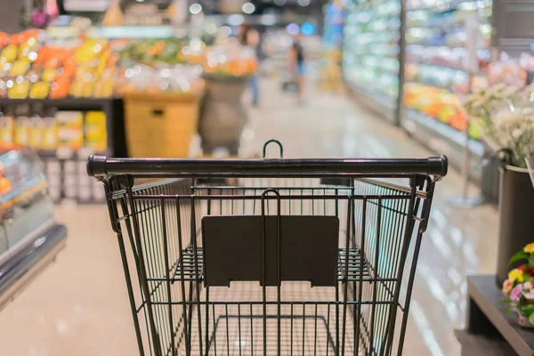 Trolley Department Store Blurred Background — Stock Photo, Image