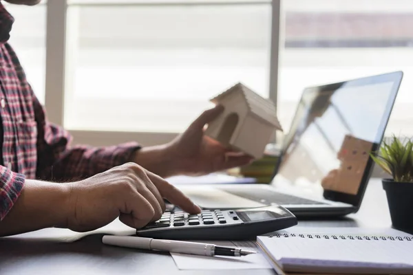 Businessman Bookkeeper Financial Inspector Hands Making Report Calculating Checking Balance — Stock Photo, Image