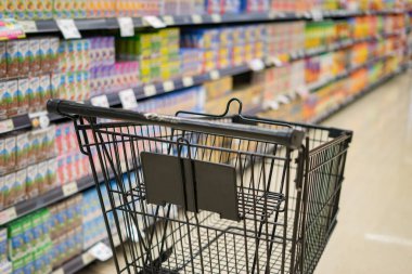süpermarket alışveriş sepeti boş