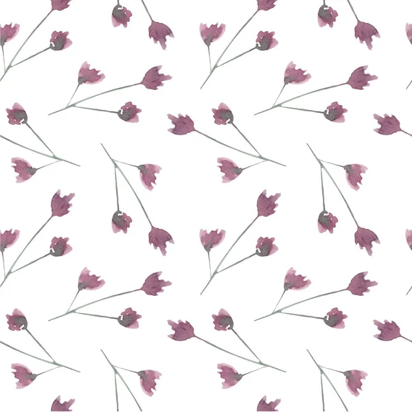 无缝隙的花纹与精致的粉红花朵 你的设计有精致的背景 — 图库照片