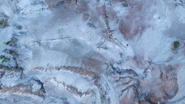 Kuru arazi peyzaj, kuş bakışı havadan görünümü