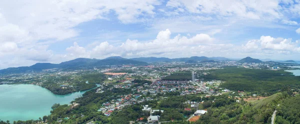 Vista Aérea Panorama Phuket Ciudad Tailandia —  Fotos de Stock