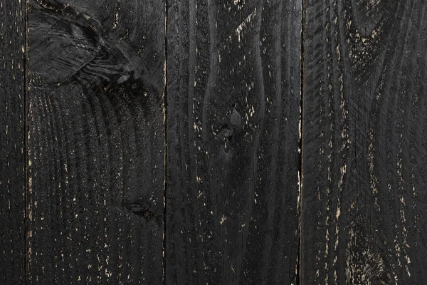 黒板木製板 黒の木製材料のテクスチャー サーフェスの詳細 — ストック写真
